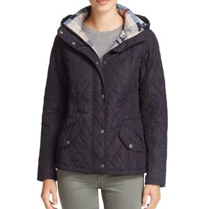 Barbour Millfire Diamond-Quilted Jacket - Navy